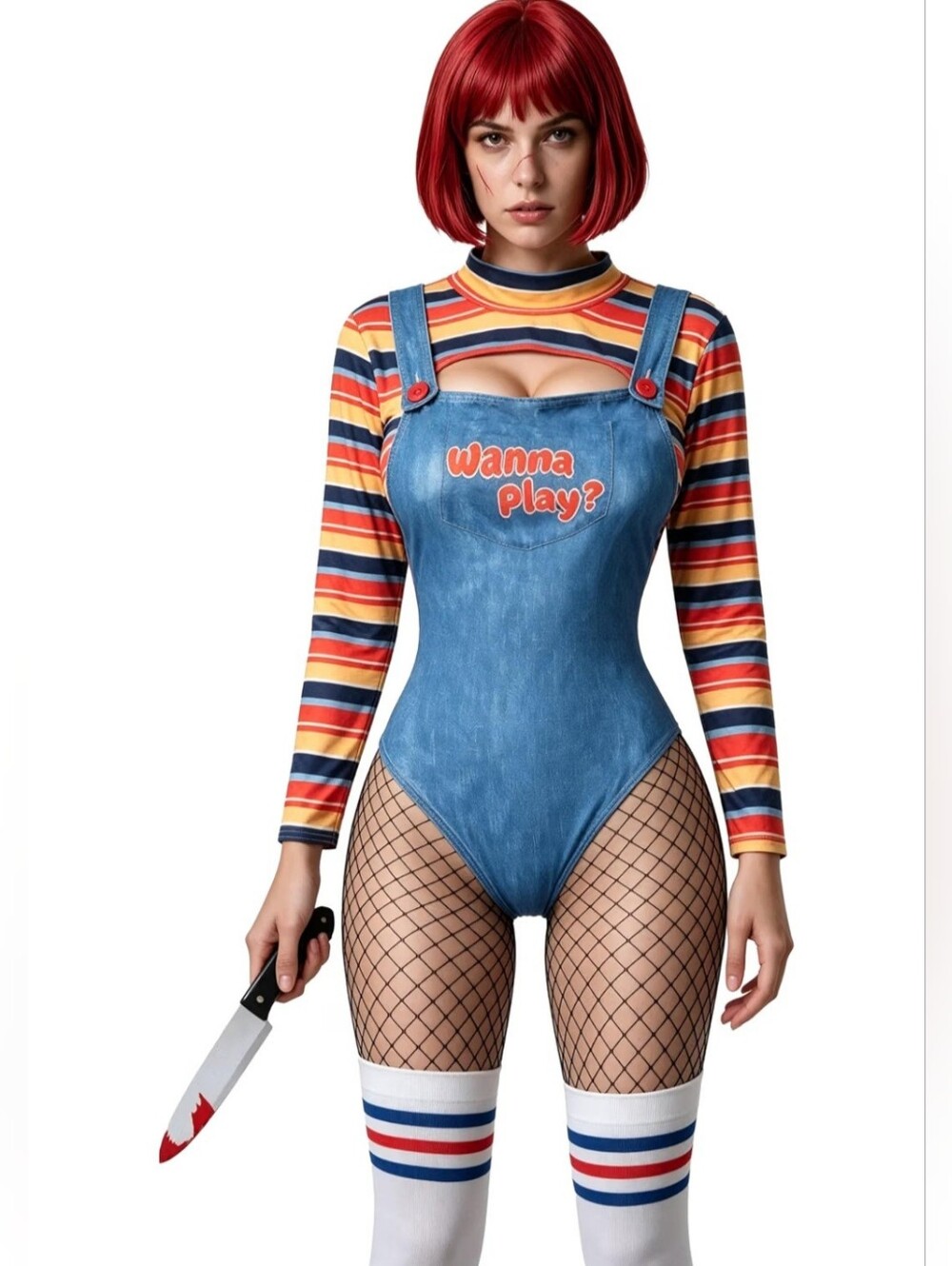 NWT Women’s Small Sexy Chucky Halloween Costume Cosplay 6-Piece